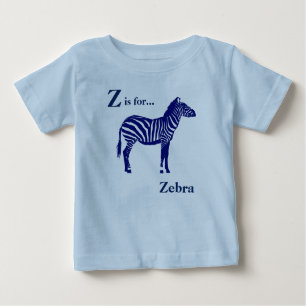 Zebra - Donker kobalt blauw en wit