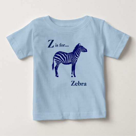 Zebra - Donker kobalt blauw en wit (Voorkant)