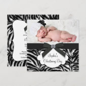 Zebra-doop Kaart (Voorkant / Achterkant)