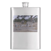 Zebra Double Take Photo Heupfles (Voorkant)