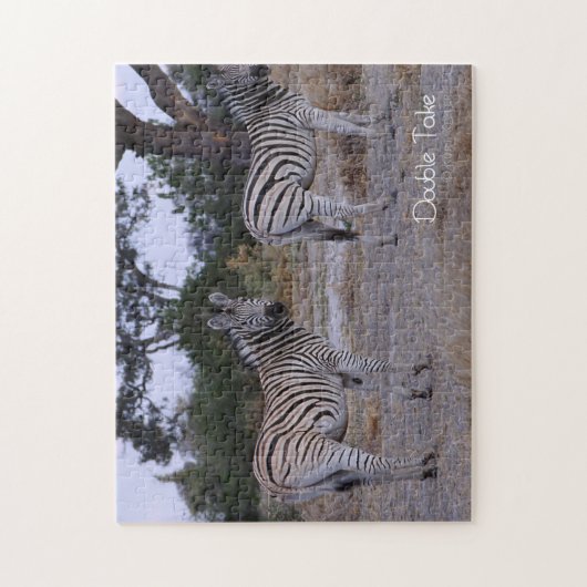 Zebra Double Take Photo Legpuzzel (Verticaal)
