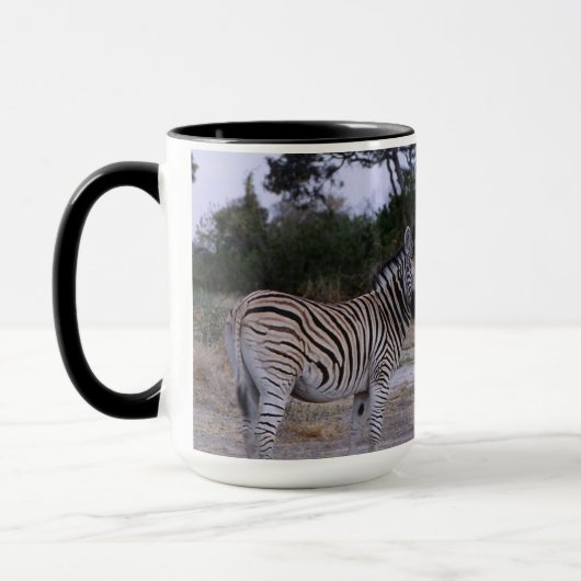 Zebra Double Take Photo Mok (Links)