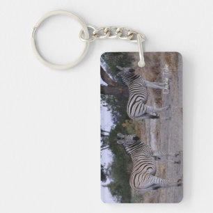 Zebra Double Take Photo Sleutelhanger