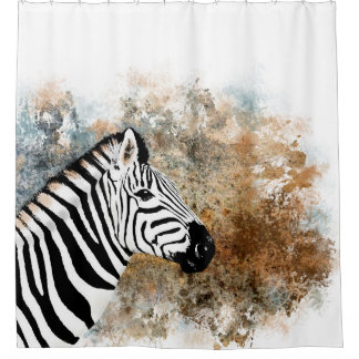 Zebra Douchegordijn