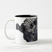 Zebra draaien tweekleurige koffiemok (Links)