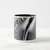 Zebra draaien tweekleurige koffiemok (Center)