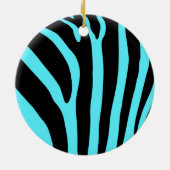Zebra-druksieresom Keramisch Ornament (Achterkant)
