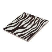 Zebra Drukt keramische tegel af Tegeltje (Zijkant)
