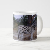 Zebra Dubbelzien Foto Grote Koffiekop (Voorkant rechts)
