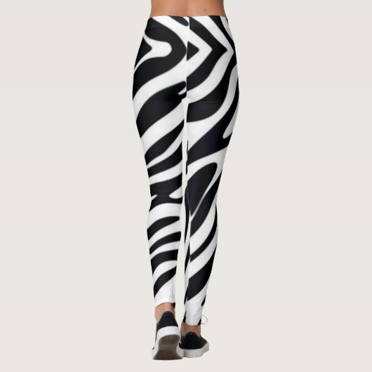Zebra Eén Klassieke Leggings voor de Mode van het (Achterkant)