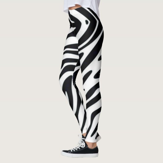 Zebra Eén Klassieke Leggings voor de Mode van het  (Links)