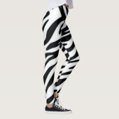Zebra Eén Klassieke Leggings voor de Mode van het  (Rechts)