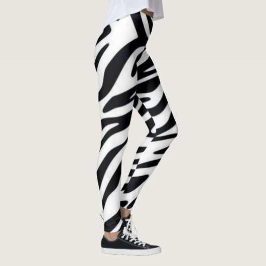 Zebra Eén Klassieke Leggings voor de Mode van het  (Rechts)