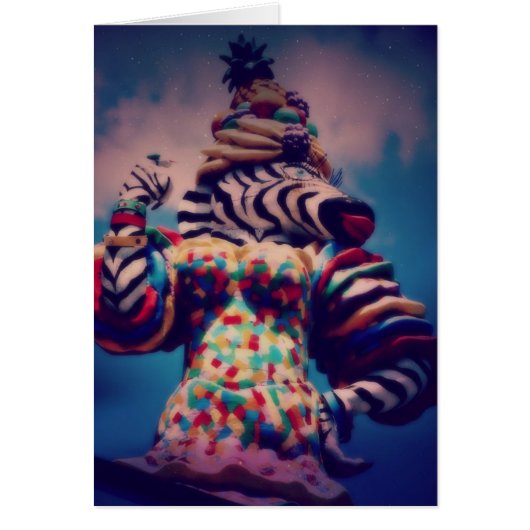 Zebra een partijdier (Voorkant)