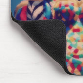 Zebra een partijdier muismat (Hoek)