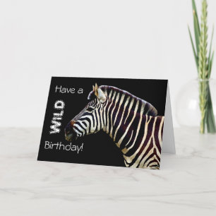 Zebra - Een wilde verjaardag! Kaart