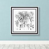 Zebra en bomen Abstract Canvas Afdruk (Insitu (Houten vloer))