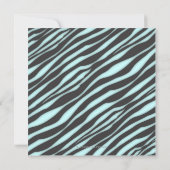 Zebra en Diamonds Sweet 16 Elegance Kaart (Achterkant)