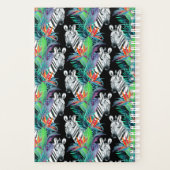 Zebra en exotische bloemen planner (Achterkant)