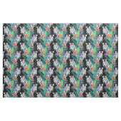 Zebra en exotische bloemen stof (Fat Quarter)