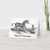 Zebra en geboorte van dieren Kaart (Voorkant)