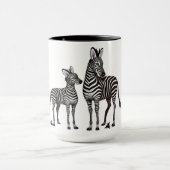 Zebra en jeugdige Baby Mok (Midden)