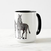 Zebra en jeugdige Baby Mok (Voorkant rechts)