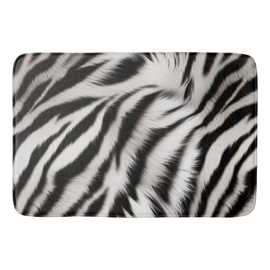 Zebra en Leopard Dierenbont Badmat (Voorkant)