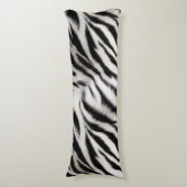 Zebra en Leopard Dierenbont Lichaamskussen (Voorkant Verticaal)