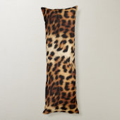 Zebra en Leopard Dierenbont Lichaamskussen (Achterkant (Verticaal))