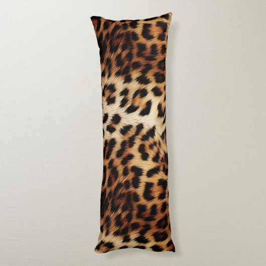 Zebra en Leopard Dierenbont Lichaamskussen (Achterkant (Verticaal))