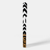 Zebra en Leopard Monogram Case-Mate iPhone Case (Achterkant / Rechts)