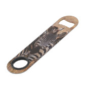 Zebra en Lion Speed Bottle Opener Flessenopener (Voorkant Gekanteld)