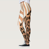 Zebra en luipaard afdrukken leggings (Links)