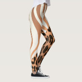 Zebra en luipaard afdrukken leggings (Rechts)