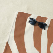 Zebra en luipaard afdrukken strandlaken (In situ)