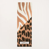 Zebra en luipaard afdrukken yogamat (Achterkant)