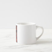 Zebra- en rode struik espresso kop (Rechts)