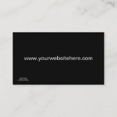 Zebra en rood profiel Visitekaartje 2 (Achterkant)