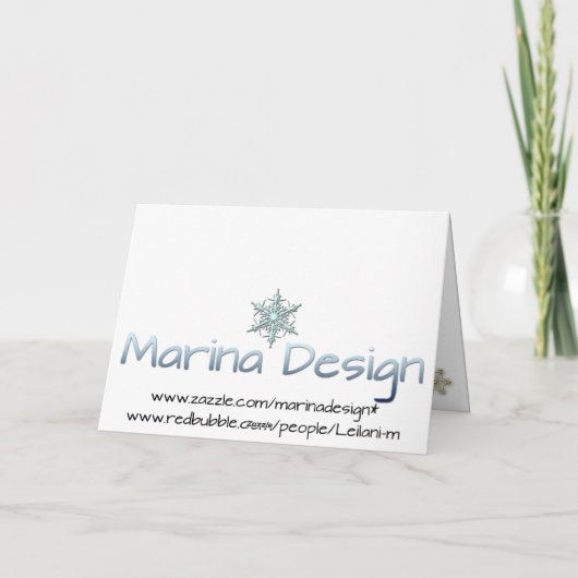 Zebra en roze vlok feestdagen kaart (Achterkant)