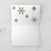 Zebra en roze vlok feestdagen kaart (Binnen)