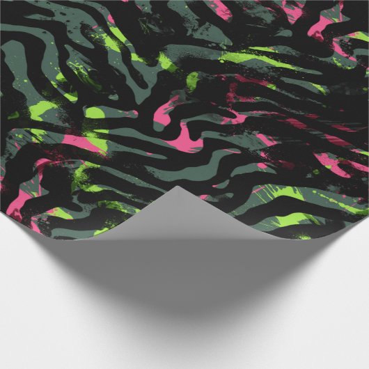 Zebra- en verpakkingspapier cadeaupapier (Hoek)