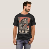 Zebra en veulen – Bold Safari Family Connection T-shirt (Voorkant volledig)