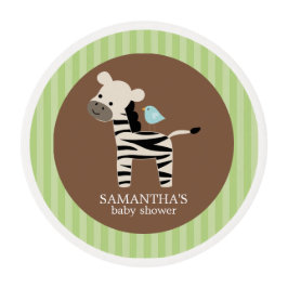 Zebra en vogelBaby shower