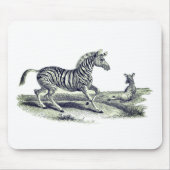  Zebra en wilde dieren Muismat (Voorkant)