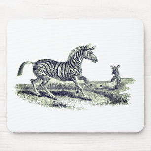  Zebra en wilde dieren Muismat