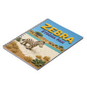 Zebra Etosha Pan Modern KlayKoo Notitieboek (Linkerzijde)