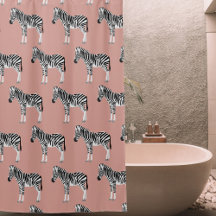 Zebra Exotisch Dierenpatroon Blush Roze