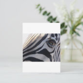 Zebra Eye Briefkaart (Staand voorkant)