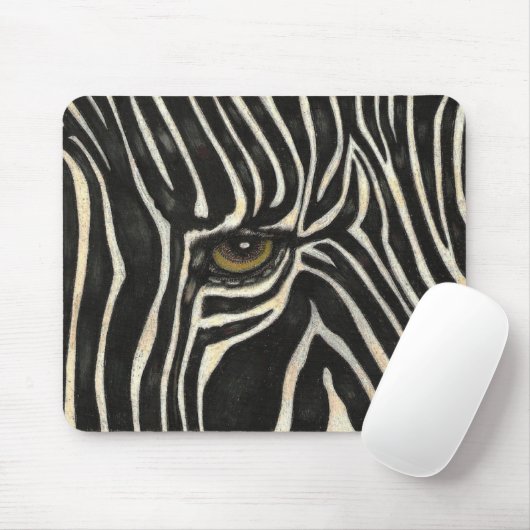 Zebra Eye Mousepad Muismat (Met muis)
